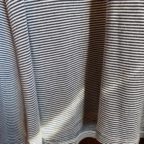 Boutique brand white and navy microstripe dress - Picture 7 of 9